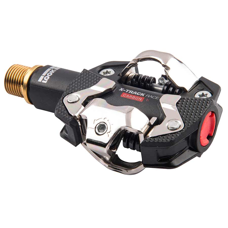 Look, X-Track Race Carbon Ti, MTB Clipless Pedals, Carbon body, Titanium axle, 9/16'', Black
