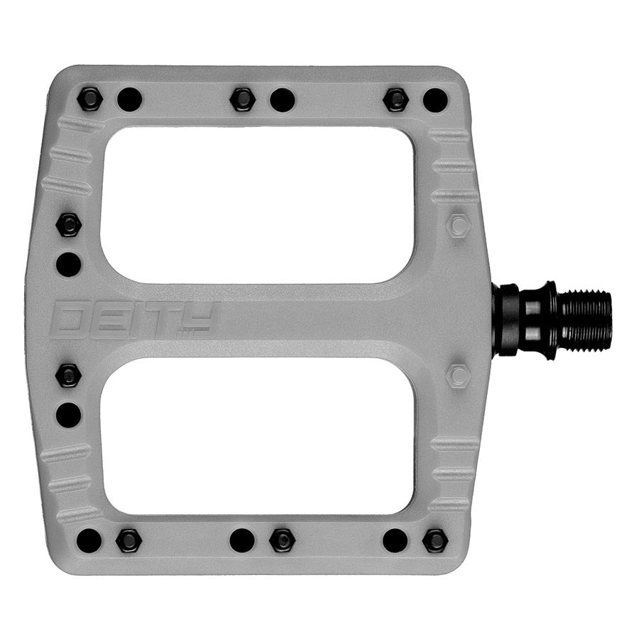 Deity, Deftrap, Platform Pedals, Body: Nylon, Spindle: Cr-Mo, Green, Pair