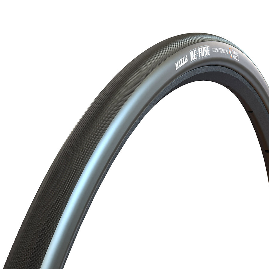 Maxxis, Re-Fuse, Road Tire, 700x32C, Folding, Tubeless Ready, Dual, MaxxShield, 60TPI, Black