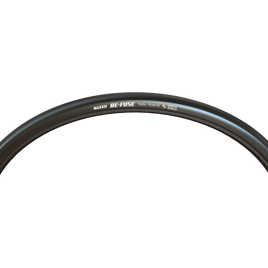 Maxxis, Re-Fuse, Road Tire, 700x32C, Folding, Tubeless Ready, Dual, MaxxShield, 60TPI, Black