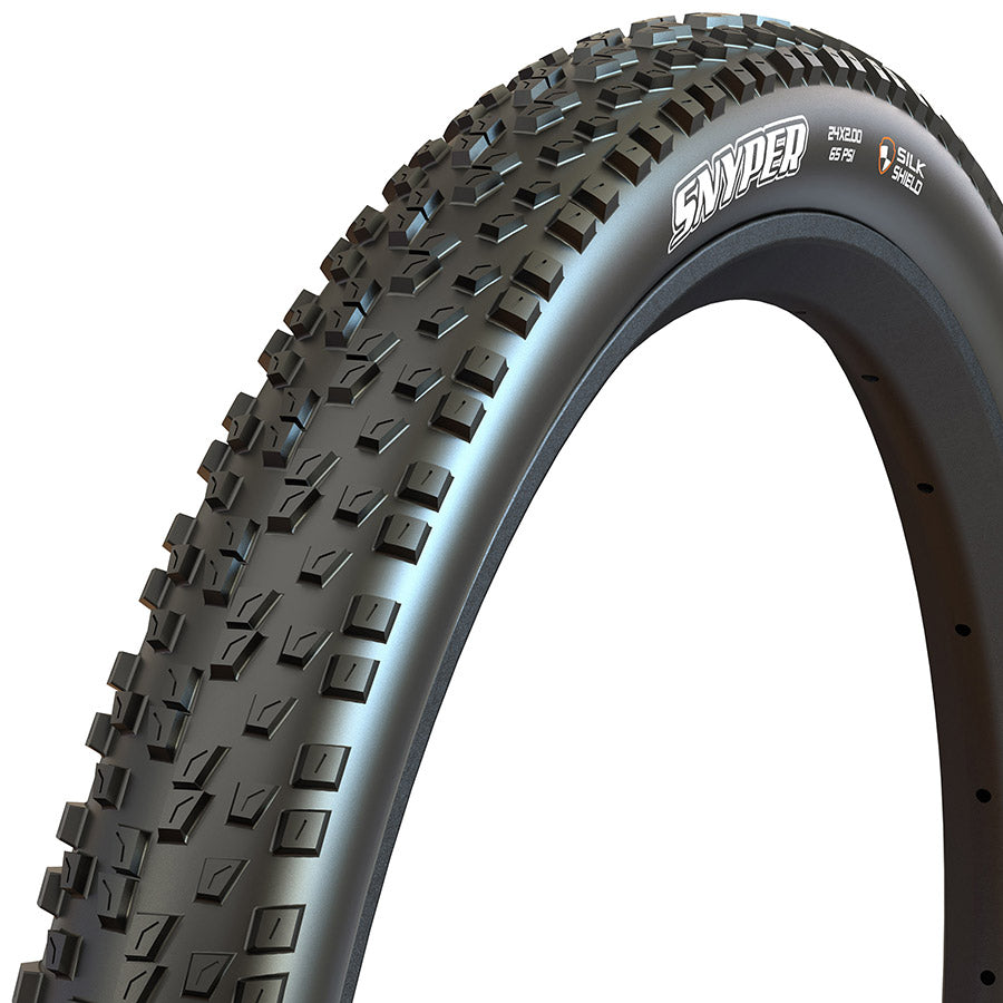 Maxxis, Snyper, Mountain Tire, 24''x2.00, Folding, Clincher, Dual, SilkShield, 60TPI, Black
