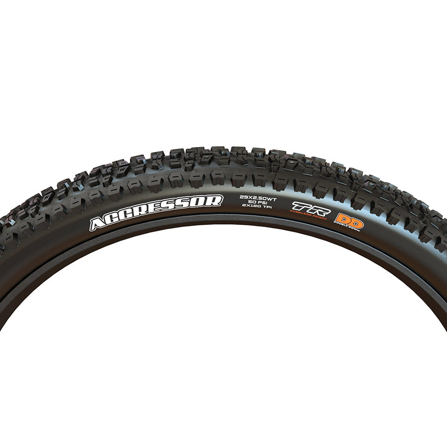 Maxxis, Aggressor, Mountain Tire, 29''x2.30, Folding, Tubeless Ready, Dual, EXO, 60TPI, Black