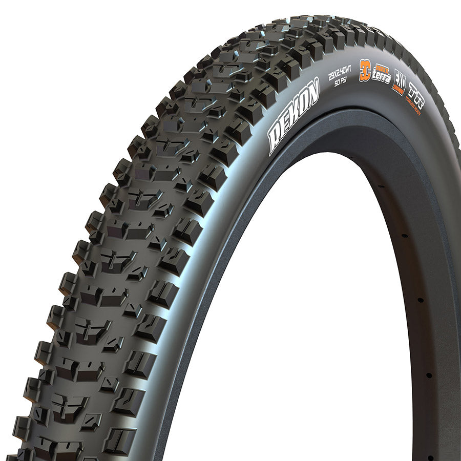 Maxxis, Rekon, Mountain Tire, 27.5''x2.40, Folding, Tubeless Ready, MaxxTerra, EXO, 60TPI, Black