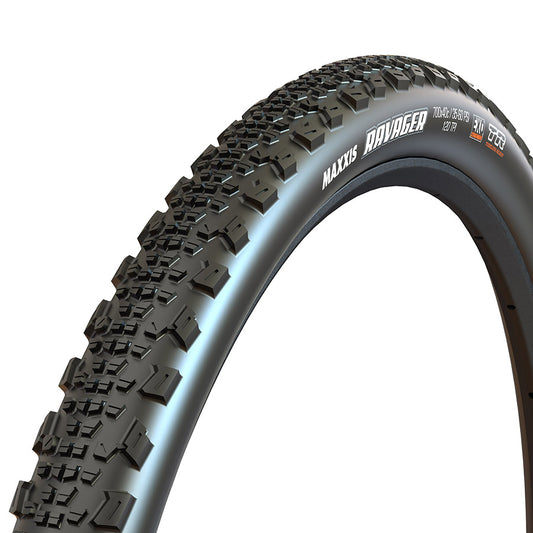 Maxxis, Ravager, Gravel Tire, 700x40C, Folding, Tubeless Ready, Dual, EXO, 120TPI, Black