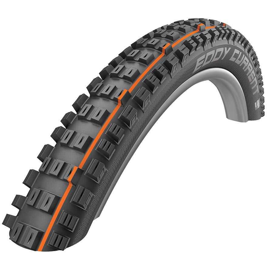 Schwalbe, Eddy Current Addix, Front, Tire, 29''x2.60, Folding, Tubeless Ready, Addix Soft, Super Trail, 67TPI, Black