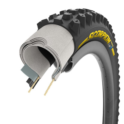 Pirelli, Scorpion Race Enduro S, Mountain Tire, 29''x2.50, Folding, Tubeless Ready, SmartEVO DH, DualWALL, 60TPI, Black
