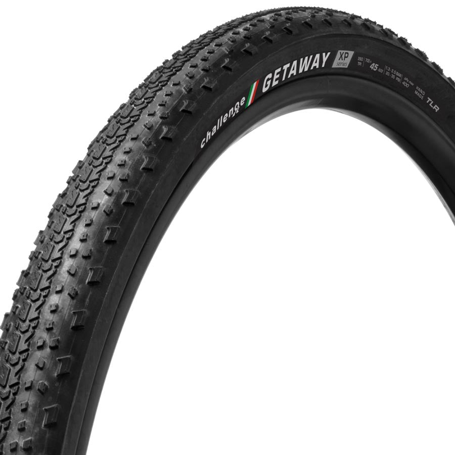 Challenge, Getaway XP, Gravel Tire, 700x40C, Folding, Tubeless Ready, SmartPlus, Corazza Armor Gold, 260TPI, Black
