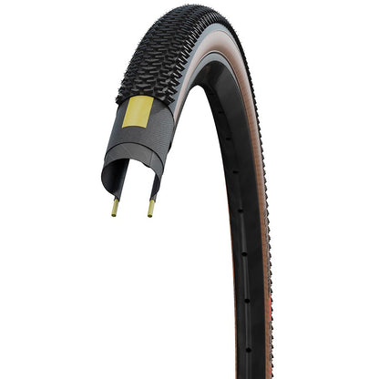 Schwalbe, G-One R Pro, Gravel Tire, 28''x1.35, Folding, Tubeless Ready, Addix Race, V-Guard, 67TPI, Transparent Sidewall