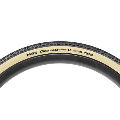 Pirelli, Cinturato Gravel H HP-Line, Gravel Tire, 700x40C, Folding, Tubeless Ready, SmartEVO GR, ProWALL Gravel, 120TPI, Black