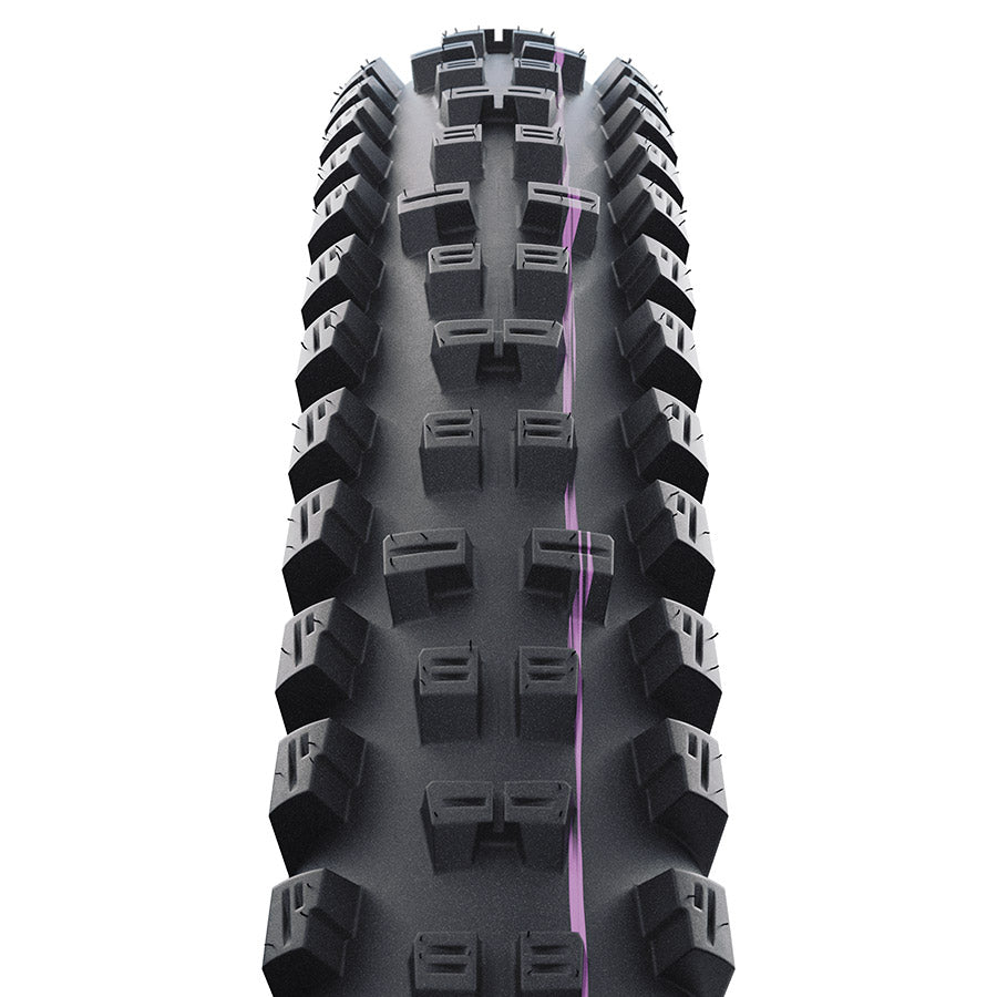 Schwalbe, Tacky Chan Trail Pro, Mountain Tire, 29x2.40, Folding, Clincher, Ultra Soft, Trail Pro - Diagonal, 67TPI, Black
