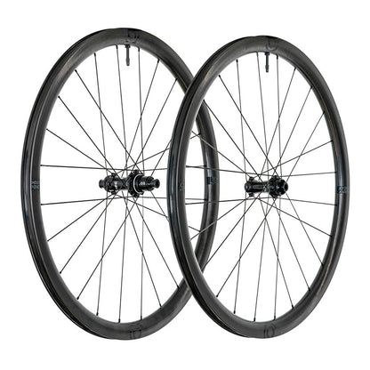 Industry Nine, Solix SL i9 35, Wheel, Front and Rear, 700C / 622, Holes: F: 24, R: 24, F: 12mm, R: 12mm, F: 100, R: 142, Disc Center Lock, Shimano Road 11, Set