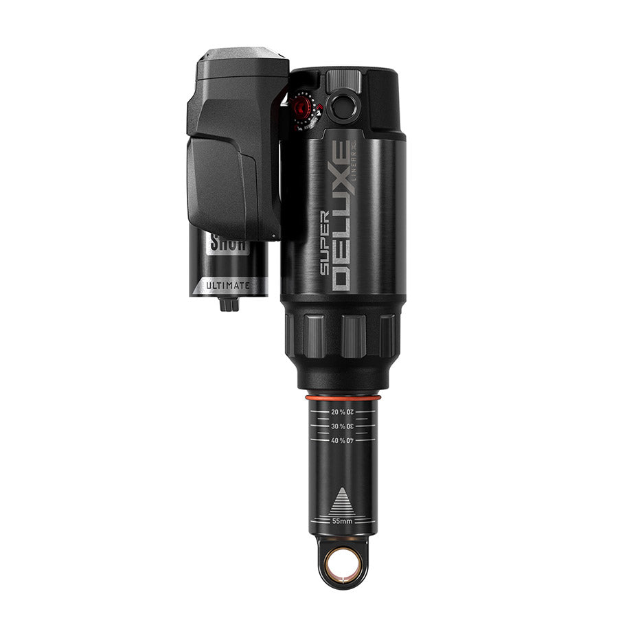 RockShox, Super Deluxe FLT Attendant D1, Rear shock, 210x55, Shaft Eyelet: Standard, Body Eyelet: Standard - 75 Deg Rotation, Token Loc 3, Reb55/Comp30, Mid4-Lock6, Specialized Stumpjumper Evo S2-S6 2021-2024