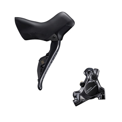 Shimano, Ultegra Di2 ST-R8170 / BR-R8170, Road Hydraulic Disc Brake, Rear, Flat mount, 140 or 160mm (not included), Black, IR8170DRRDSC170A