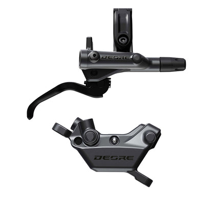 Shimano, Deore BL-M6200 / BR-6220, MTB Hydraulic Disc Brake, Front, Post mount, Disc: 200 or 220mm (not included), Black, EM62201JLFPMA100