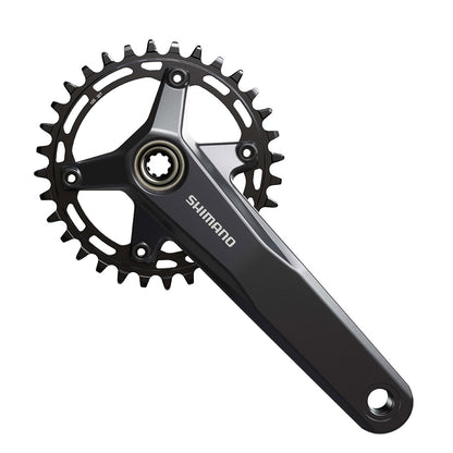 Shimano, FC-MT520-1, Crankset, Speed: 12, Spindle: 24mm, BCD: Direct Mount Shimano, 30, Hollowtech II, 165mm, Black, Boost, EFCMT520AXA0