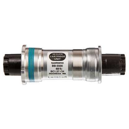 Shimano, EBB5500B09, BB-5500, Octalink, BB Shell: 68mm, Axle: 109.5mm, Steel, Silver