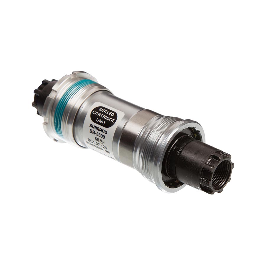 Shimano, EBB5500B09, BB-5500, Octalink, BB Shell: 68mm, Axle: 109.5mm, Steel, Silver