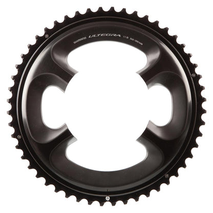 Shimano, Y1P498070, 52T, 11sp, BCD: 110mm, 4 Bolts, Ultegra FC-6800, Outer Chainring, MB for 52-36T, Aluminum, Grey