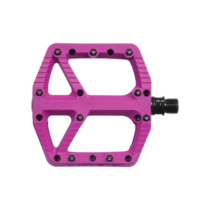 SDG Components, Comp, Platform Pedals, Body: Composite, Spindle: Cr-Mo, 9/16'', Red, Pair
