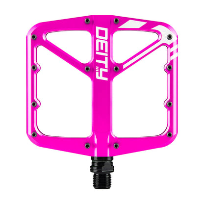Deity, SuperVillain, Platform Pedals, Body: Aluminum, Spindle: Cr-Mo, 9/16'', Black, Pair