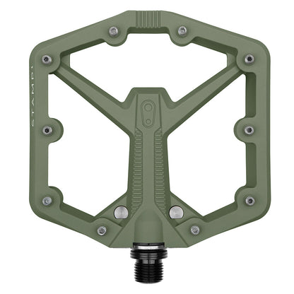crankbrothers, STAMP 1, Platform Pedals, Body: Composite, Spindle: Cr-Mo, 9/16'', Black, Pair, Large