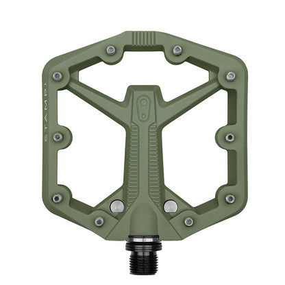 crankbrothers, STAMP 1, Platform Pedals, Body: Composite, Spindle: Cr-Mo, 9/16'', Black, Pair, Large