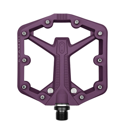 crankbrothers, STAMP 1, Platform Pedals, Body: Composite, Spindle: Cr-Mo, 9/16'', Black, Pair, Large