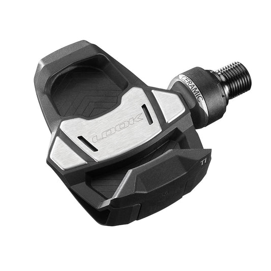 Look, Keo Blade Ti Ceramic 12 - 56MM, Pedals, Body: Carbon, Spindle: Titanium, 9/16'', Black, Pair