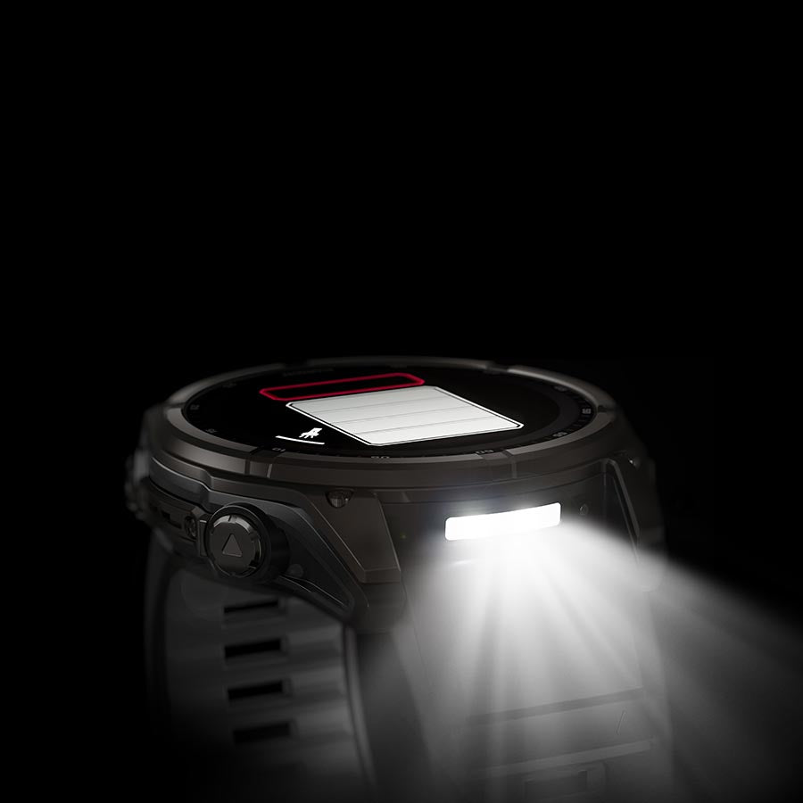 Garmin, fenix 8 Solar Sapphire 51mm, Watch, Watch Color: Grey, Wristband: Black/ Pebble Gray - Silicone