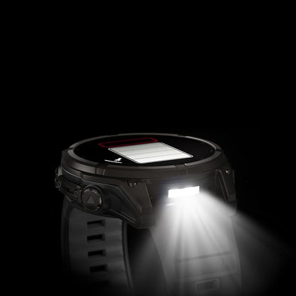 Garmin, fenix 8 Solar Sapphire 47mm, Watch, Watch Color: Grey, Wristband: Black/ Pebble Gray - Silicone
