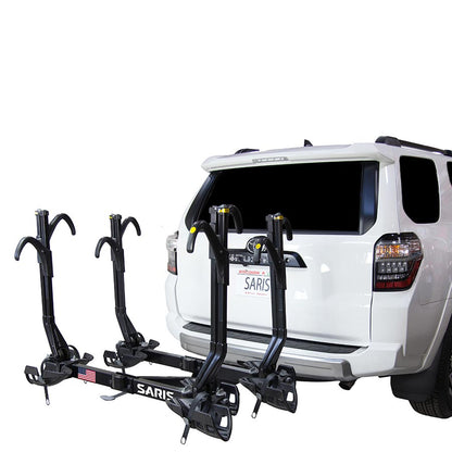 Saris, Superclamp G3, Hitch Mount Rack, 2'', Bikes: 4, Max weight per bike: 60 lb for 2 closest - 35 lb for 2 furthest trays