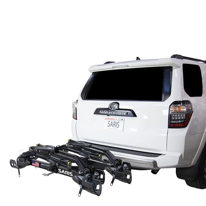 Saris, Superclamp G3, Hitch Mount Rack, 2'', Bikes: 4, Max weight per bike: 60 lb for 2 closest - 35 lb for 2 furthest trays