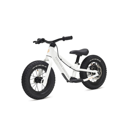 Kids Ride Shotgun, Dirt Hero, Push Bike, 12'', White