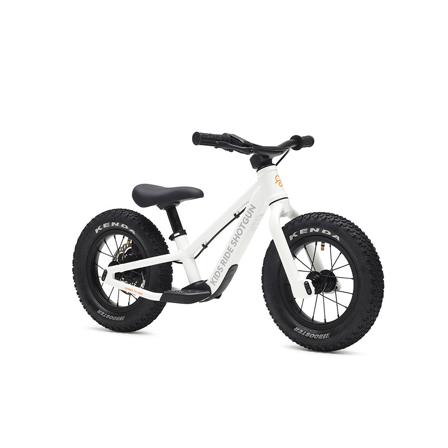 Kids Ride Shotgun, Dirt Hero, Push Bike, 12'', White