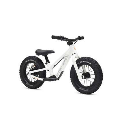 Kids Ride Shotgun, Dirt Hero, Push Bike, 12'', White