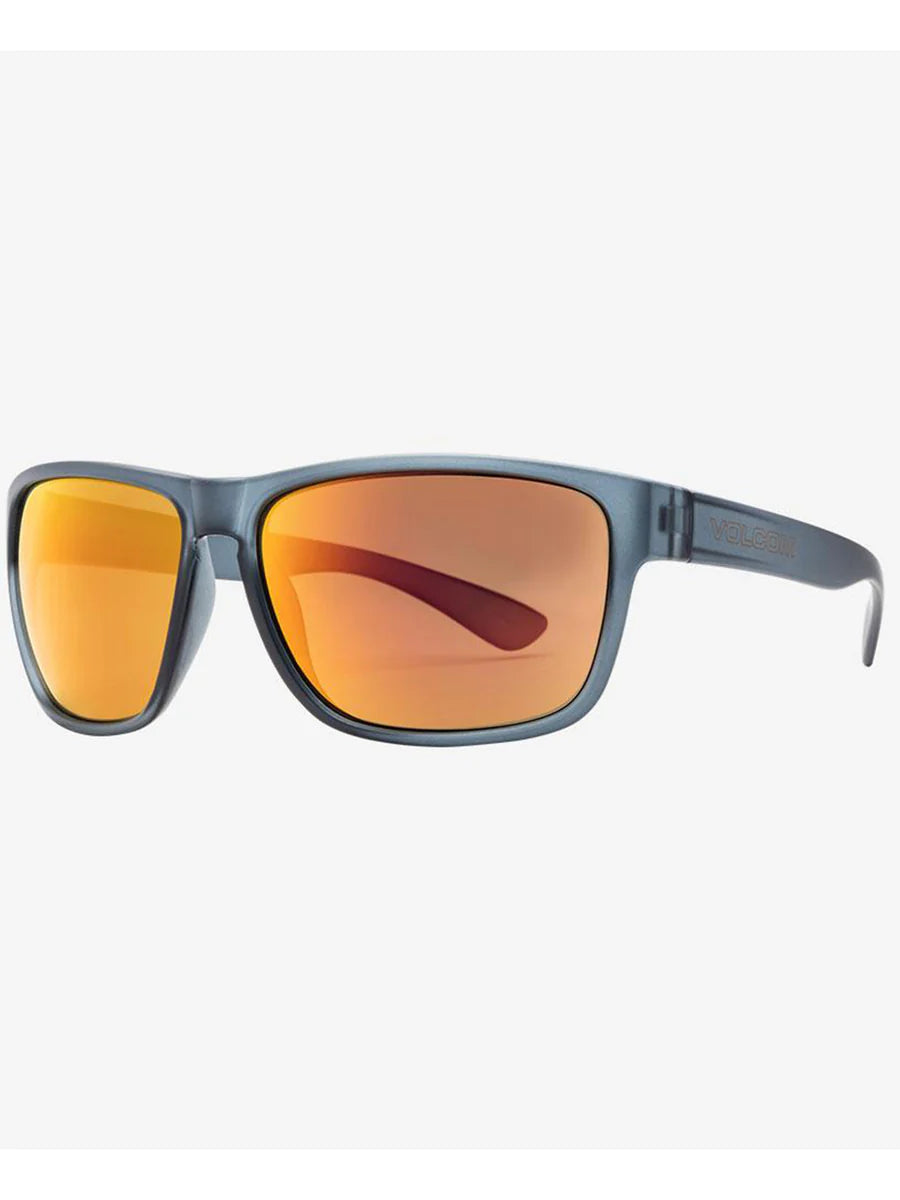 Volcom Baloney Sunglasses Matte Smoke/Heat Mirror