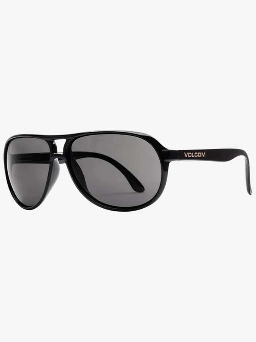 Volcom Creepy Sunglasses Gloss Black/Gray Polar
