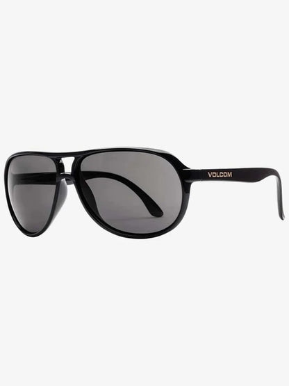 Volcom Creepy Sunglasses Gloss Black/Gray Polar