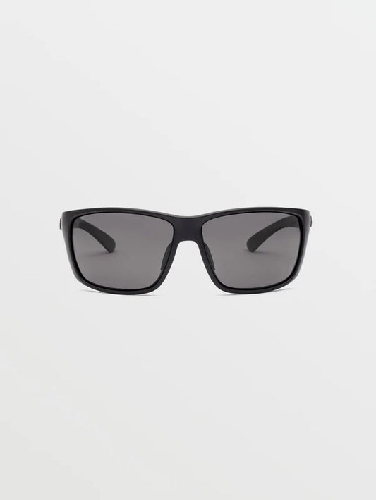 Volcom Roll Sunglasses Matte Black/Gray Polar