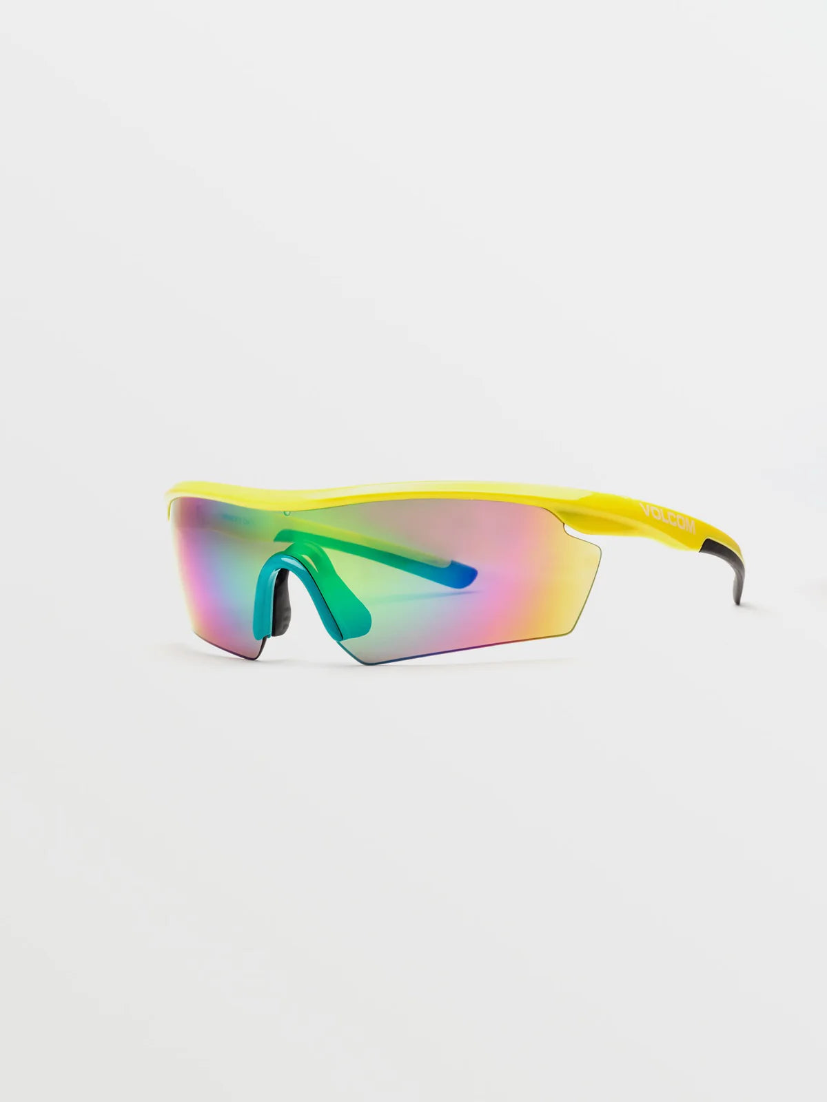 Volcom Download Sunglasses Gloss Yellow/Aqua/Rainbow Mirror