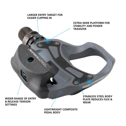SHIMANO Pedal (SPD-SL) PD-R550 Single Sided Gray